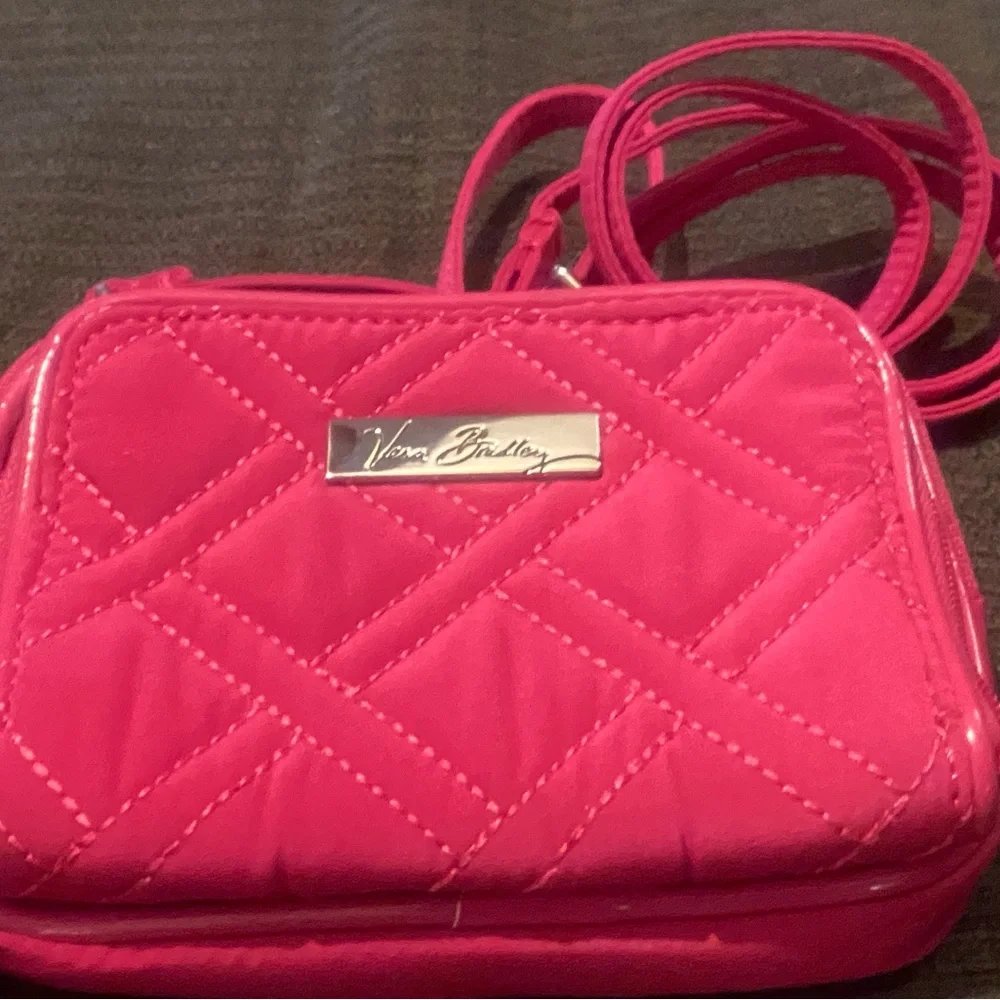 Vera Bradley Pink Quilted Crossbody Bag - Picture 2 of 6
